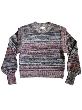 Treasure & Bond Marled Knit Sweater XS | Crewneck Balloon Sleeve